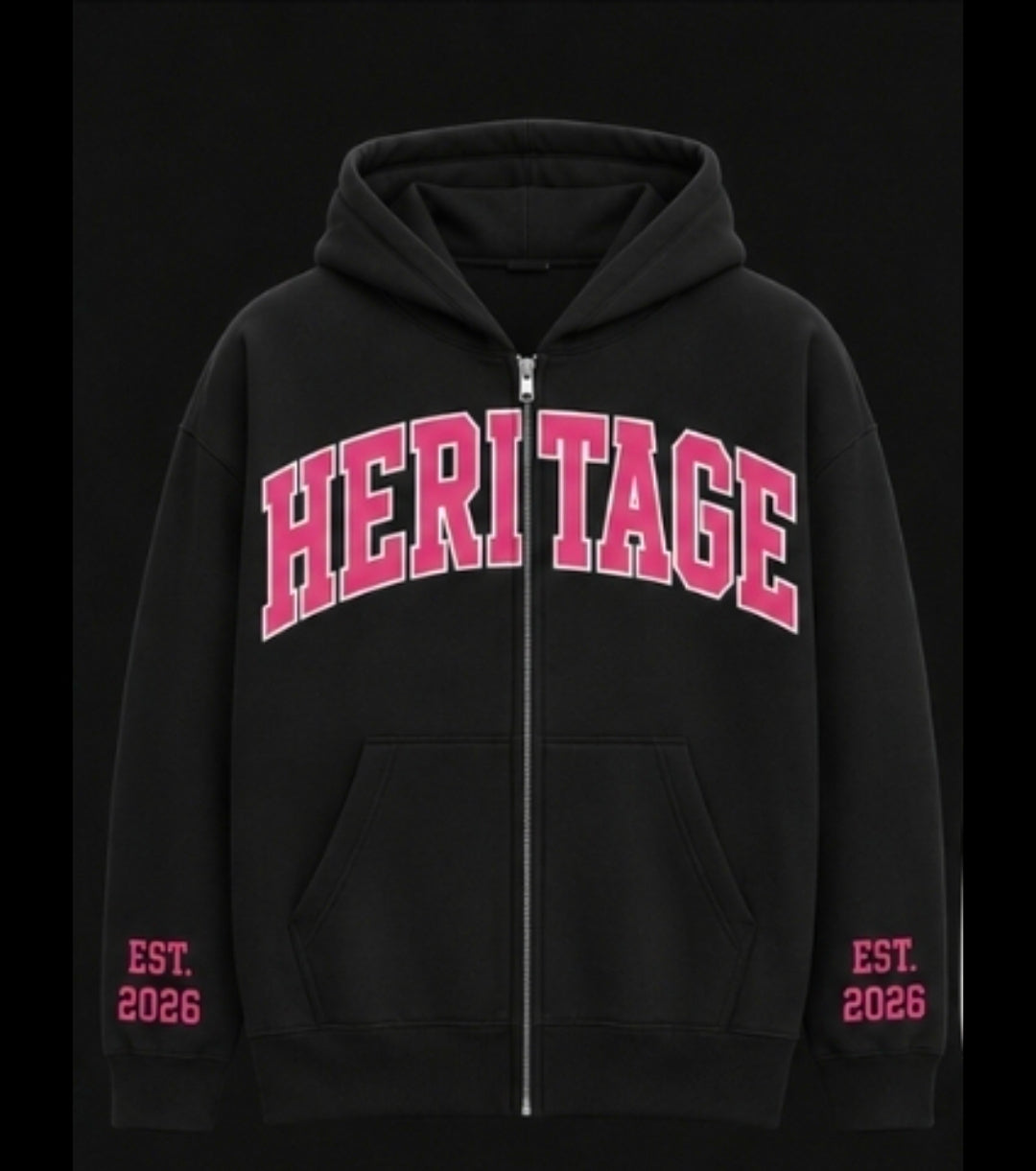 PRE-ORDER                    HERITAGE Premium Zip Hoody🔥 (Oceania Pink )