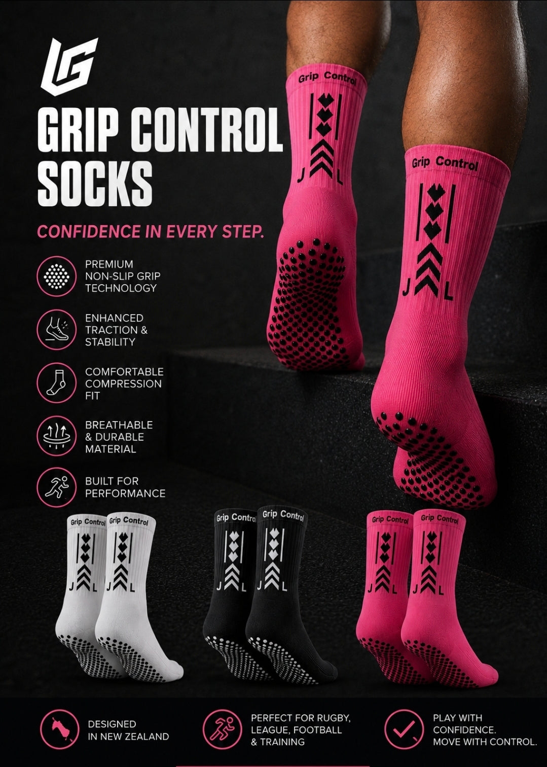 PRE ORDER.                                        LC GRIP SOCKS