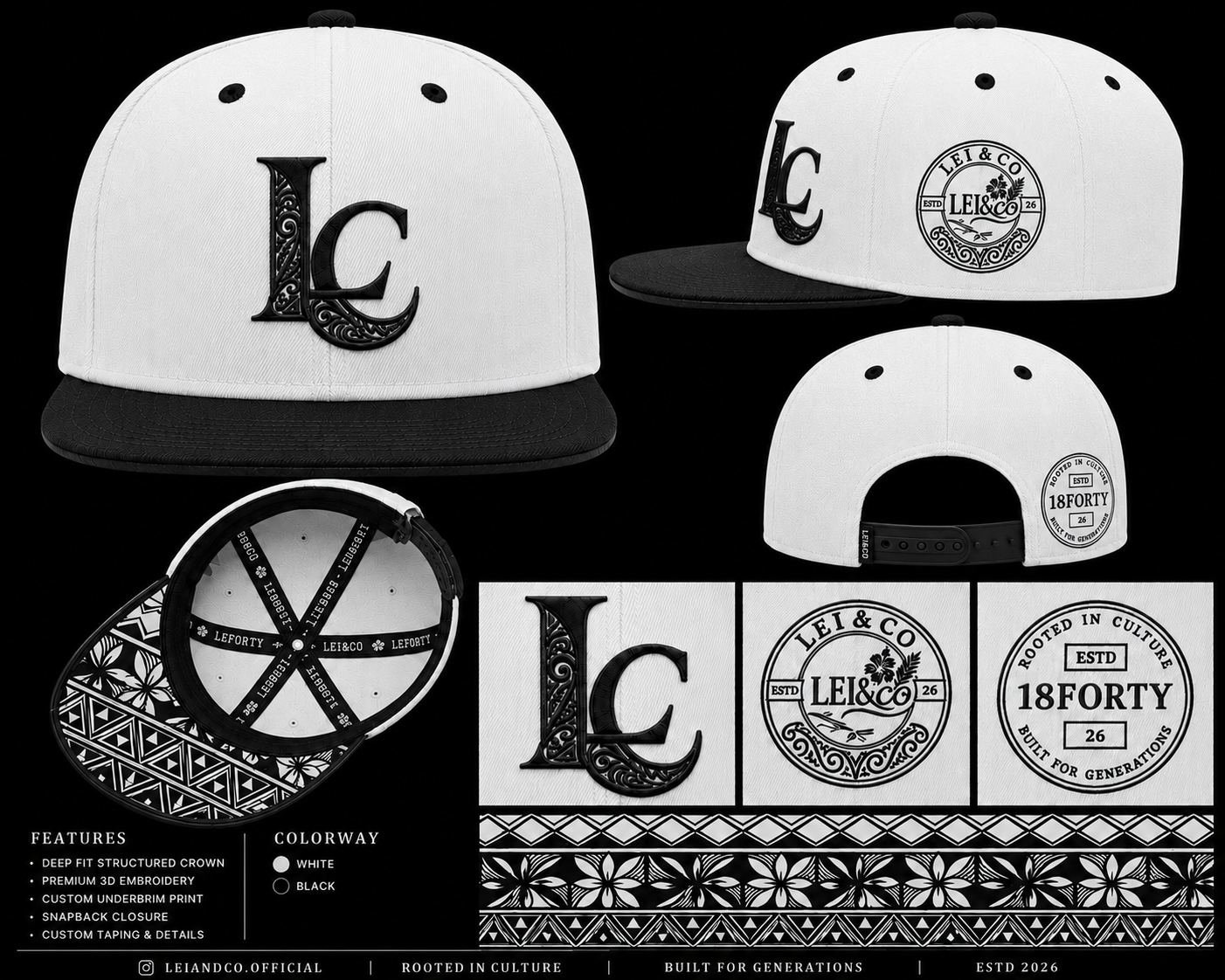 LEI &CO Deep Fitted Cap               (Classic)