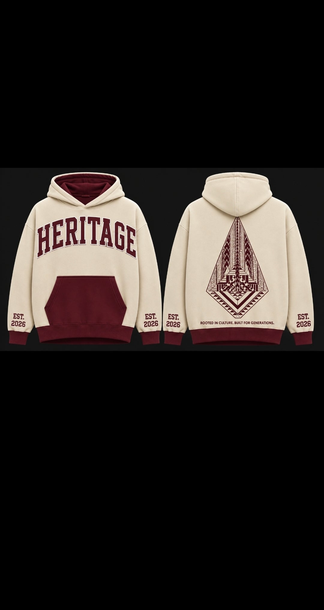 PRE-ORDER                    HERITAGE HOODY (Sandstone Berry)