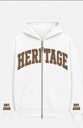 PRE-ORDER                    HERITAGE Premium Zip Hoody🔥 (Pure White)