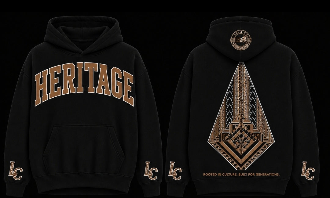 PRE-ORDER                     HERITAGE HOODY               (Midnight Black)