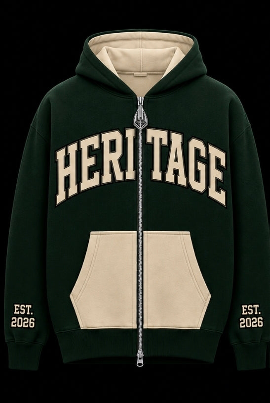 PRE-ORDER                    HERITAGE Premium Zip Hoody🔥 (Emerald)